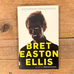 Less Than Zero by Bret Easton Ellis Book